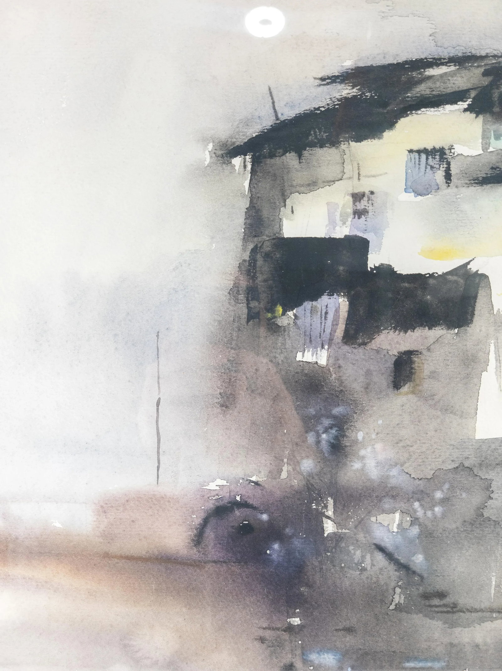 Chinese or South East Asian Watercolor Inkwash Painting - 7