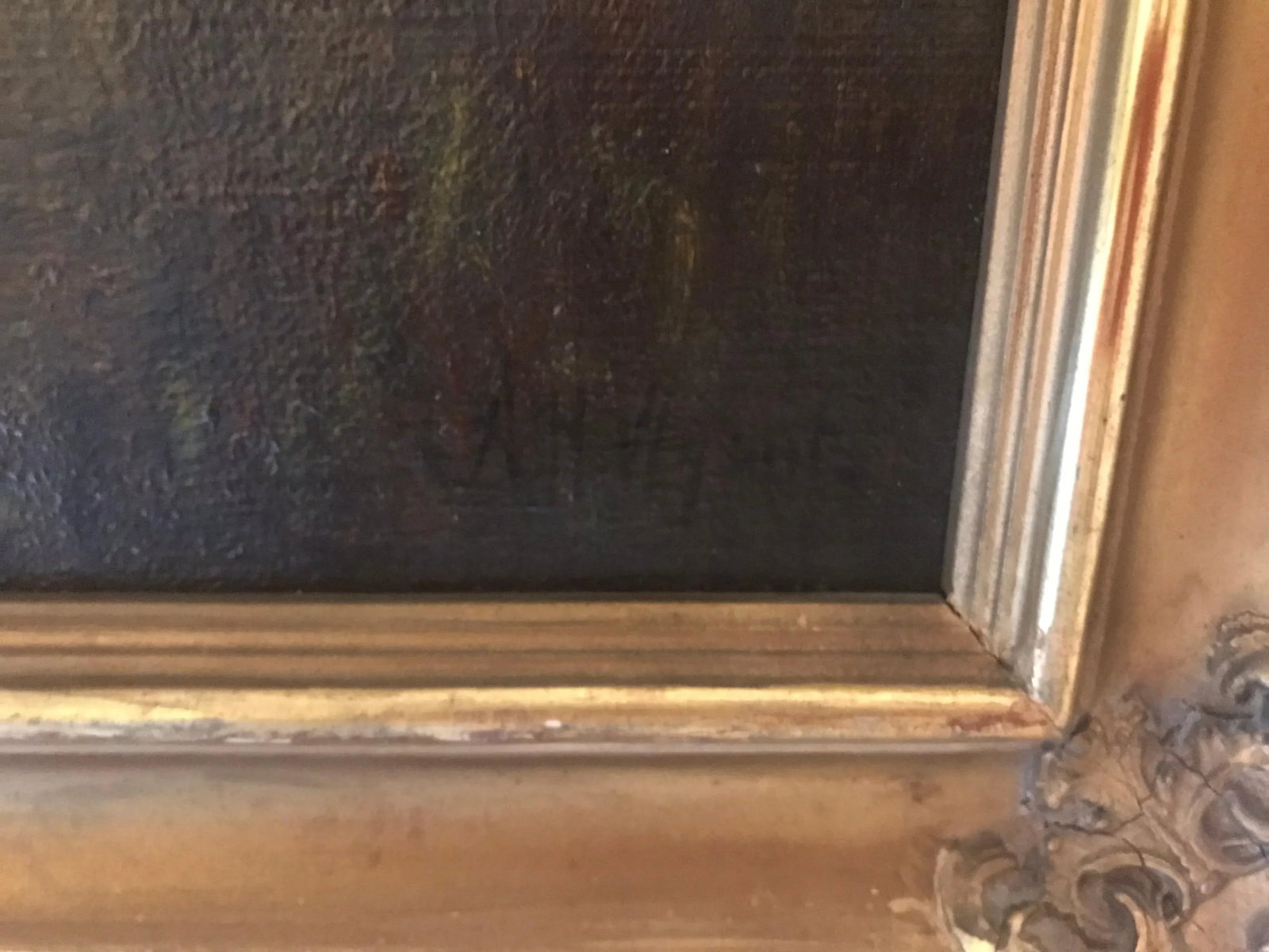19th Century Hudson River School Style Bucolic Landscape Oil Painting Signed A. H. Wyant, Framed - 3