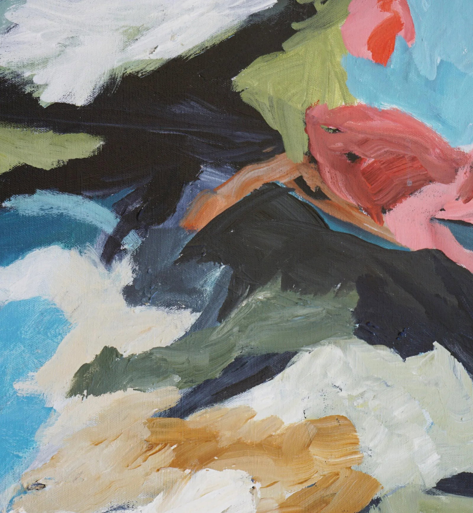 Down to Earth Abstract Landscape by Laurie MacMillan, Framed - 4