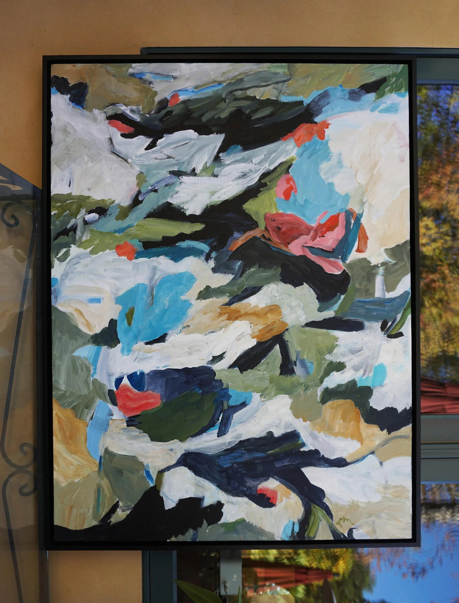 Down to Earth Abstract Landscape by Laurie MacMillan, Framed - 6