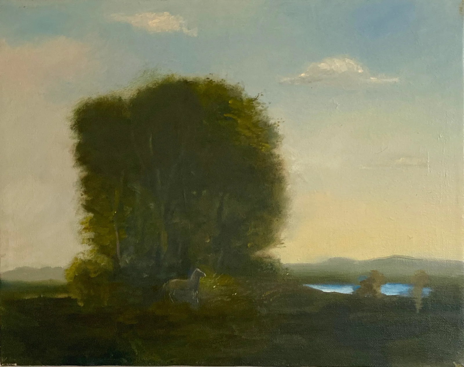 Summer's End Landscape Oil Painting on Canvas - 4