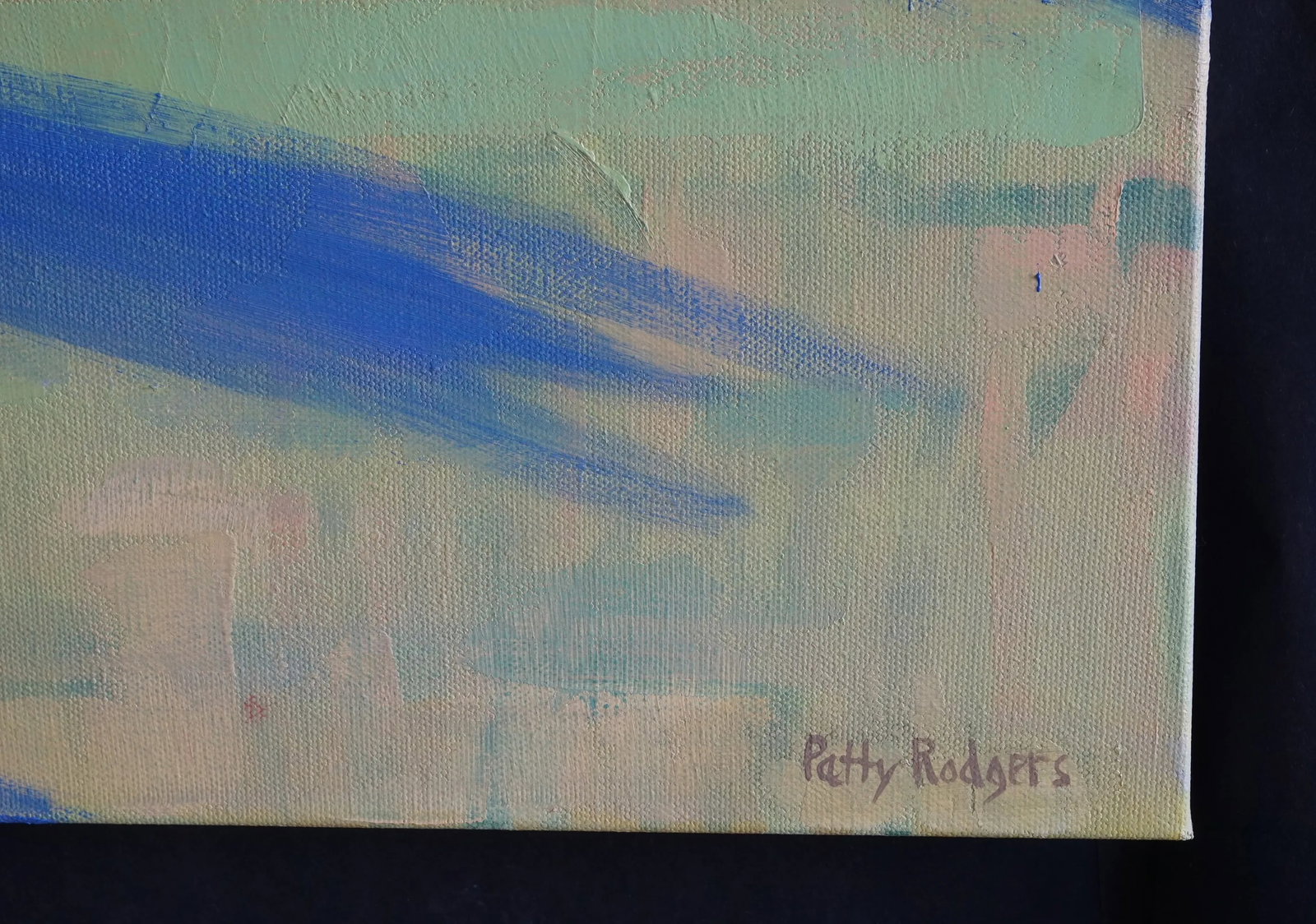 Prairie Stripes With Trees Patty Rodgers Contemporary Landscape Oil Painting - 3