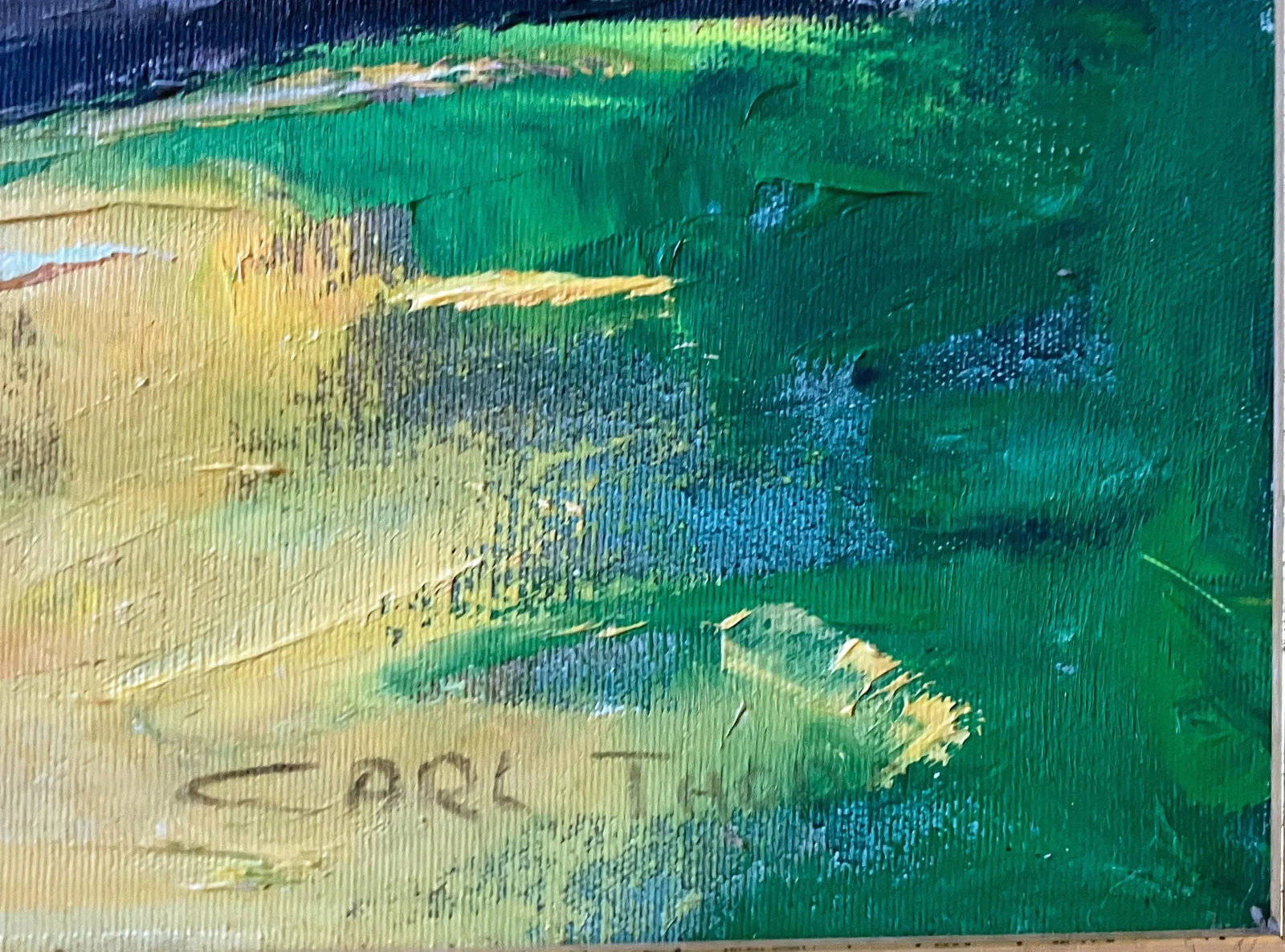 Mid 20th Century Carl Thorp California Landscape Oil Painting on Canvas - 7
