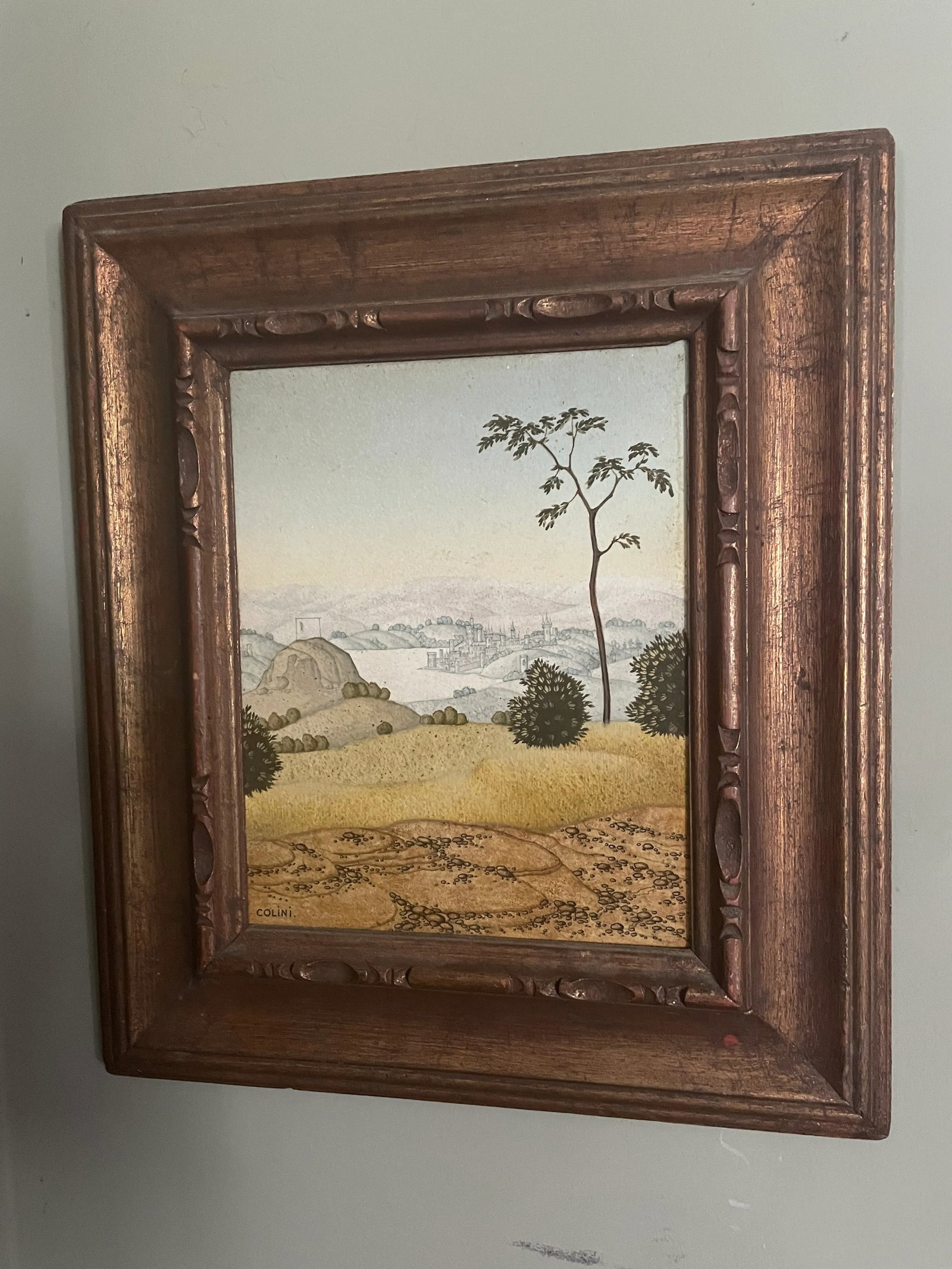 1970 Magic Realist Tempera Painting by Vojen W. Cech Colini - 10