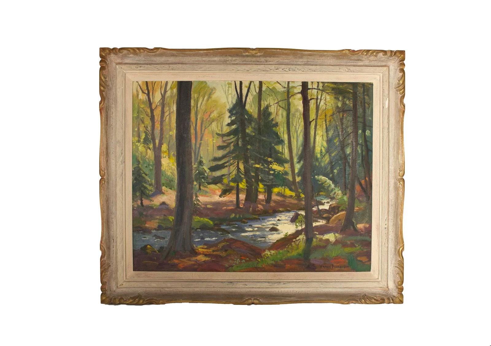 Original Frank Shirley Panabaker Painting Oil on Masonite - 2