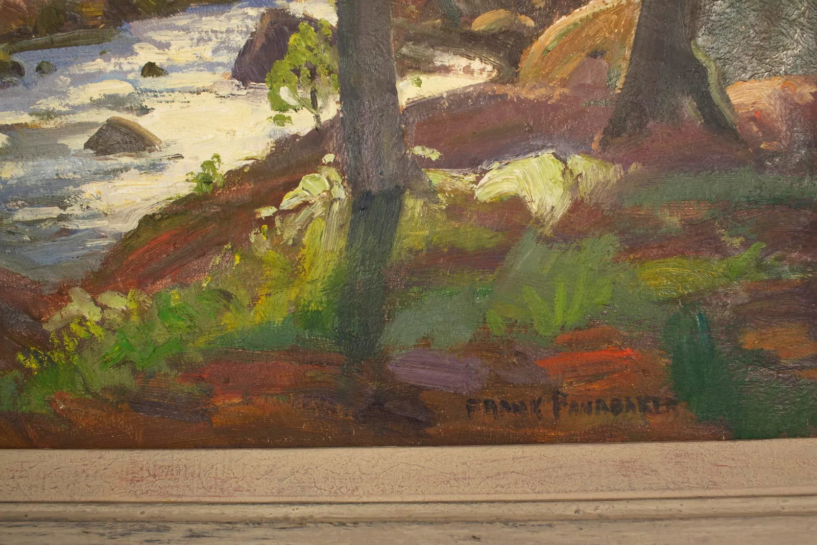 Original Frank Shirley Panabaker Painting Oil on Masonite - 8
