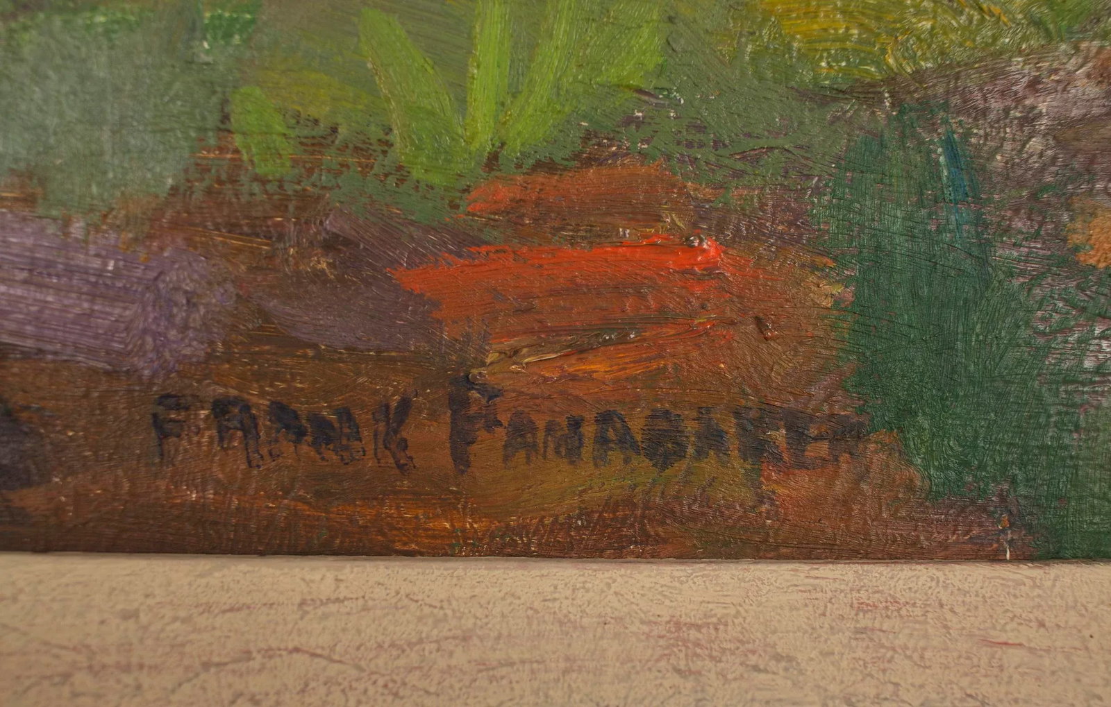 Original Frank Shirley Panabaker Painting Oil on Masonite - 9
