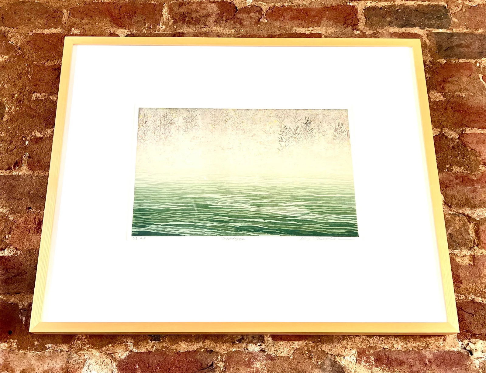 Keiji Shinohara "Anodyne" Framed Color Woodblock Print Signed Artist's Proof - 7