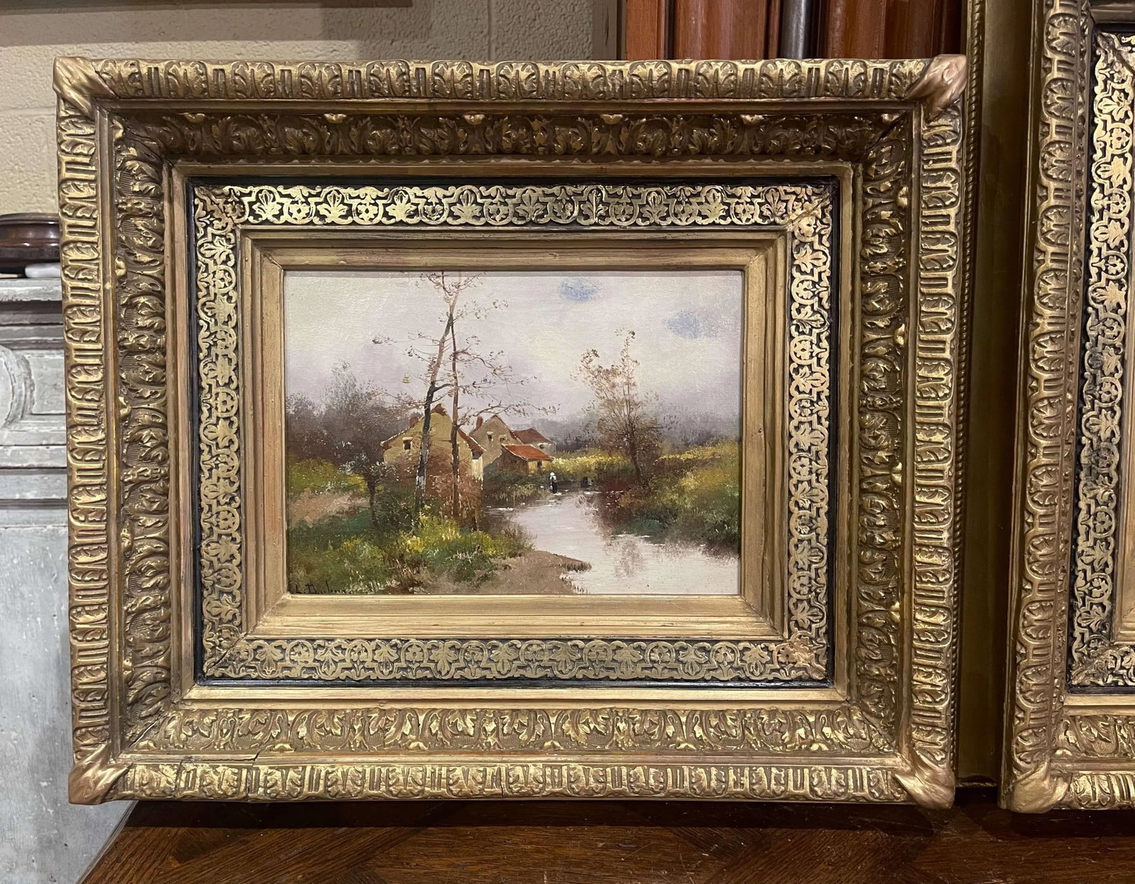 19th Century Landscapes Paintings Signed Dupuy for E. Galien-Laloue, Set of Two - 3