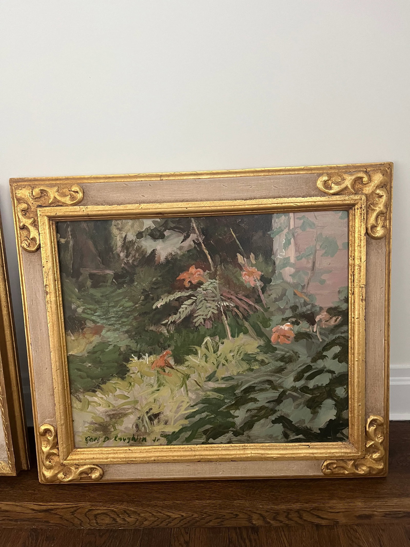 Carl D. Laughlin Jr. Oil on Board Stunning Rare Bucks County Pa Landscape Framed Signed Original - 8