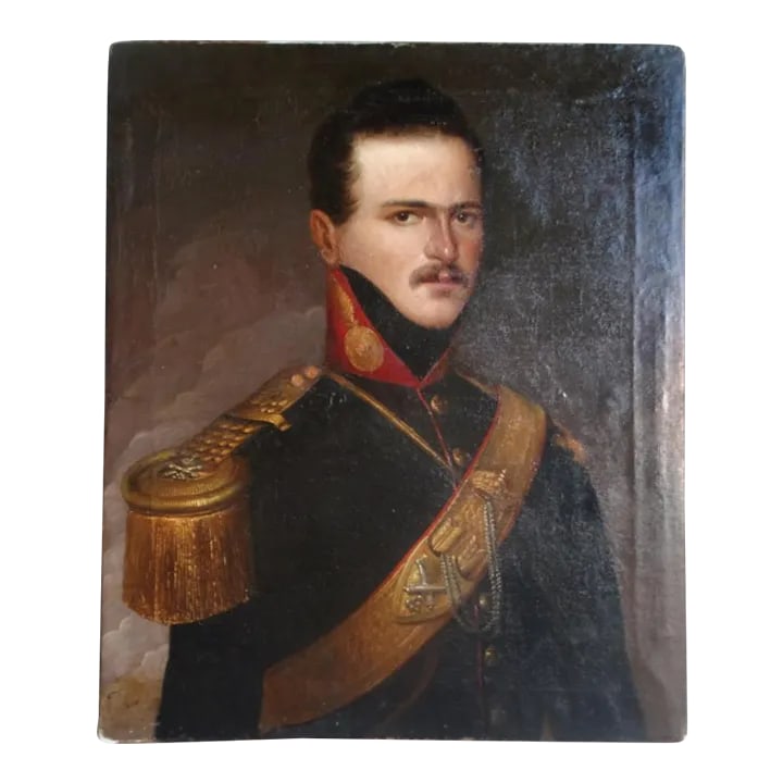 Early 19th Century Portrait Painting of an Imperial Artillery Officer: After Waterloo, the Tsar commissioned artists to paint the portraits of all the officers who had participated in that victory. Chief among these painters was George Dawe who spent the years 1818-28