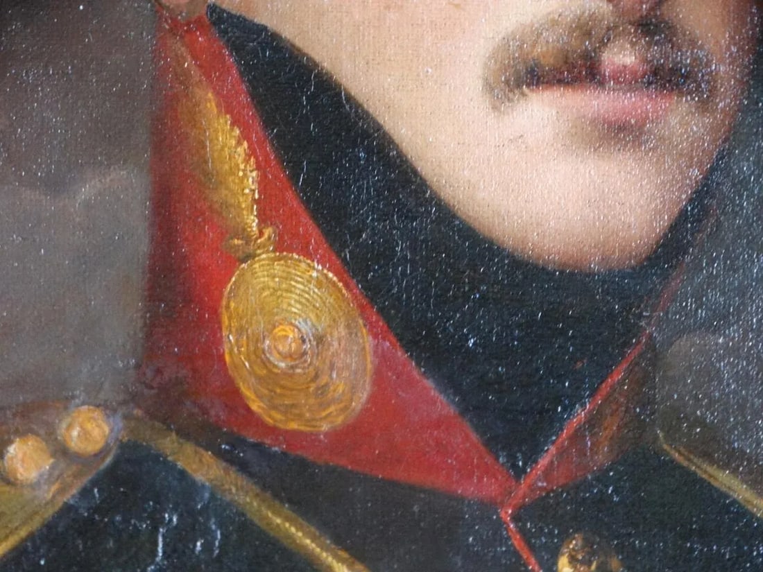 Early 19th Century Portrait Painting of an Imperial Artillery Officer - 4