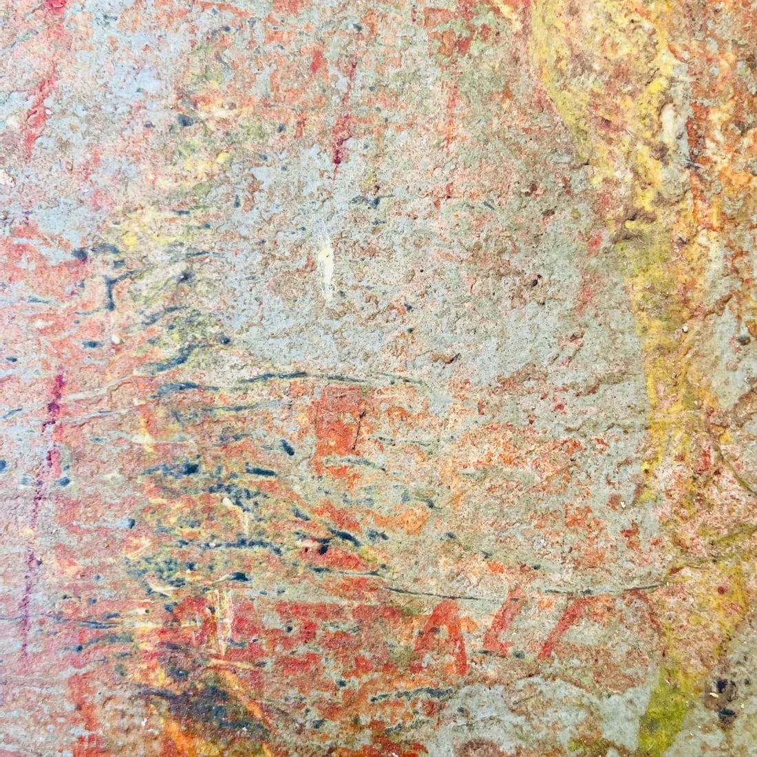Mid 20th Century Original Luciano Spazzali Painting "Figura Con Strumento" - 3
