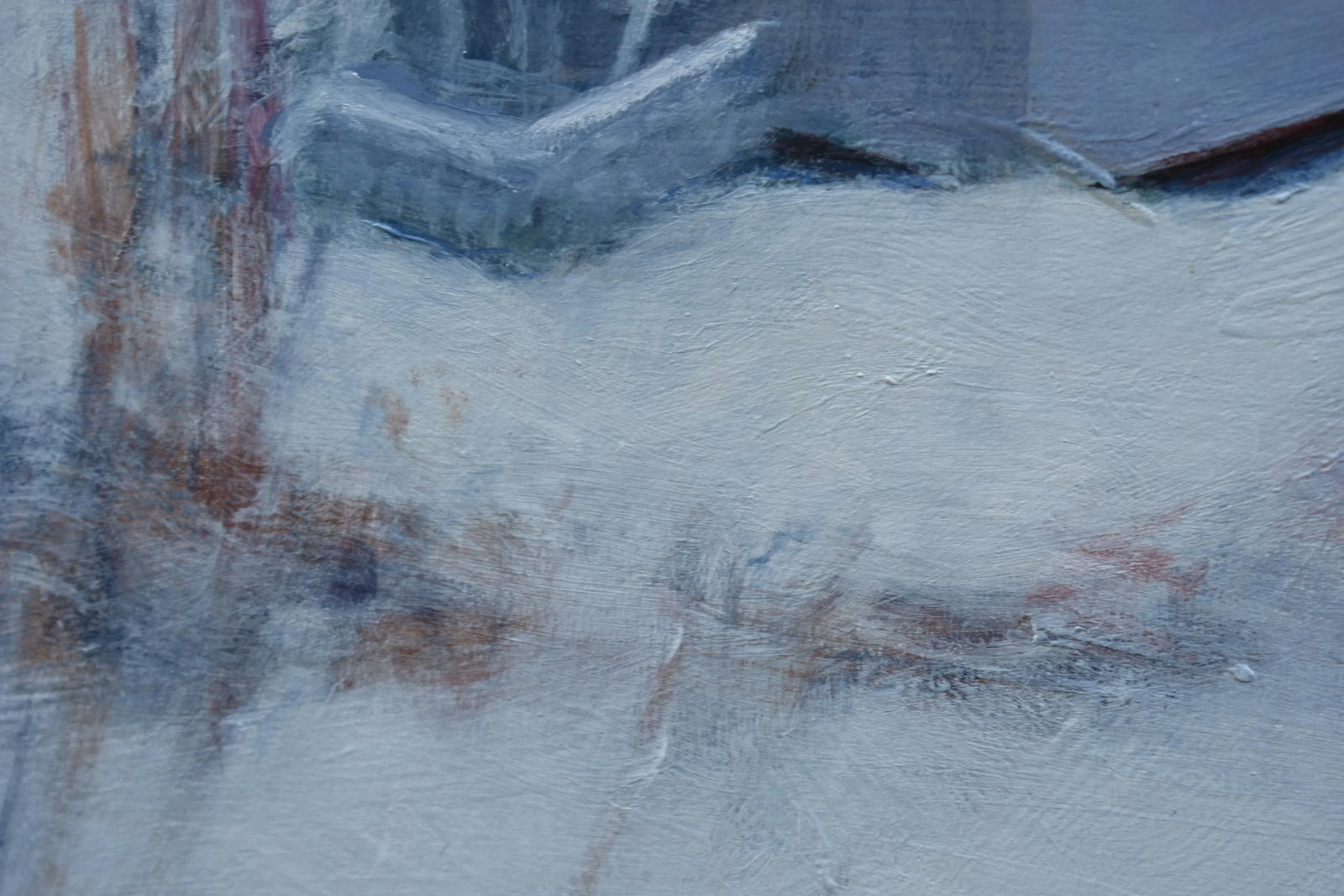Gray Camp in Snow, by Stephen Remick. Contemporary Acrylic Landscape Painting. - 5