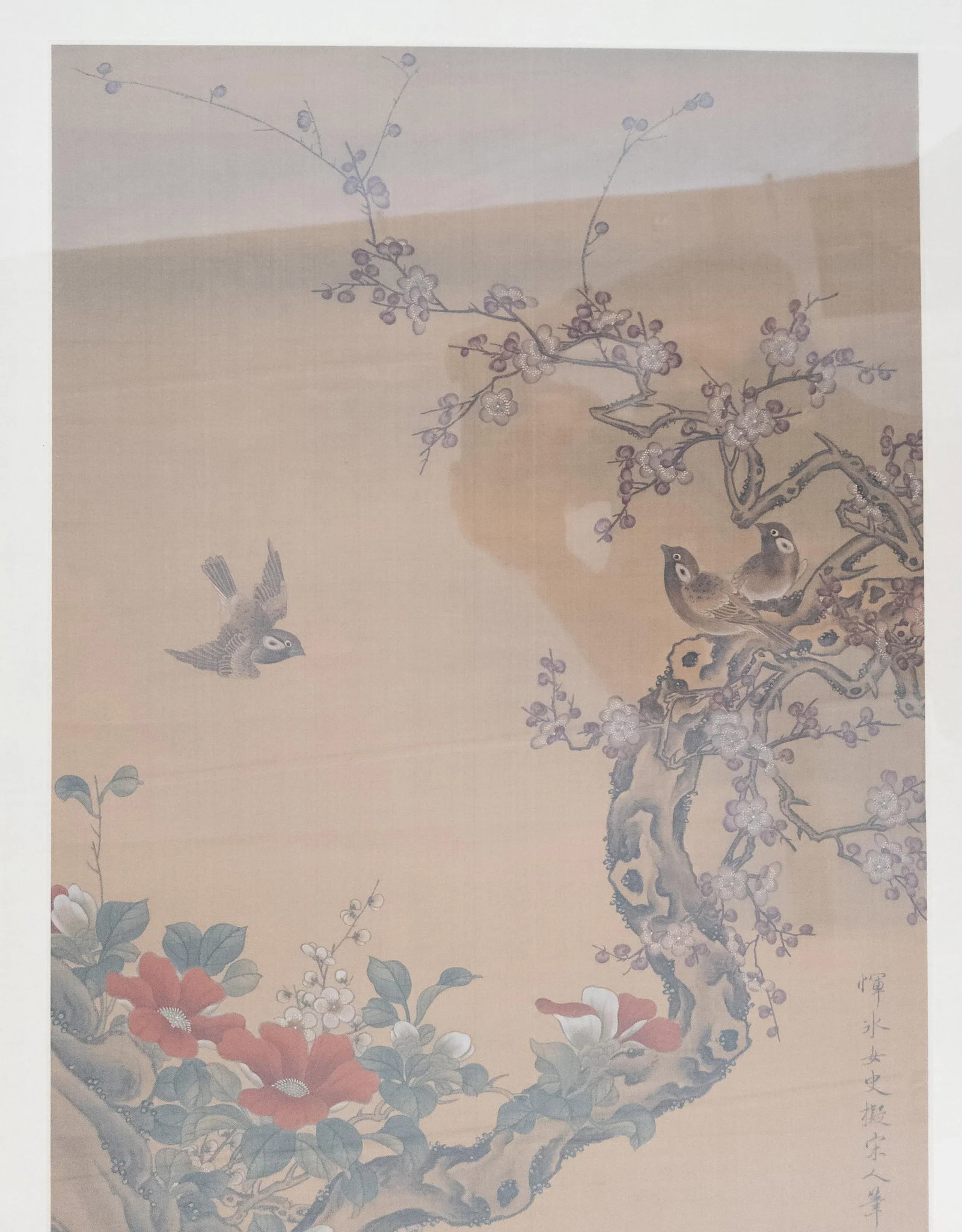 20th Century Chinese Chinoiserie Silk Landscape Scroll Painting - 3