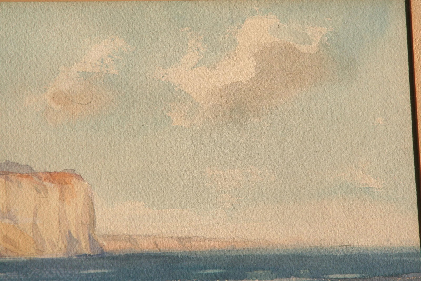 1942 Framed Post-Impressionist Watercolor Painting of Lake Ontario - 4