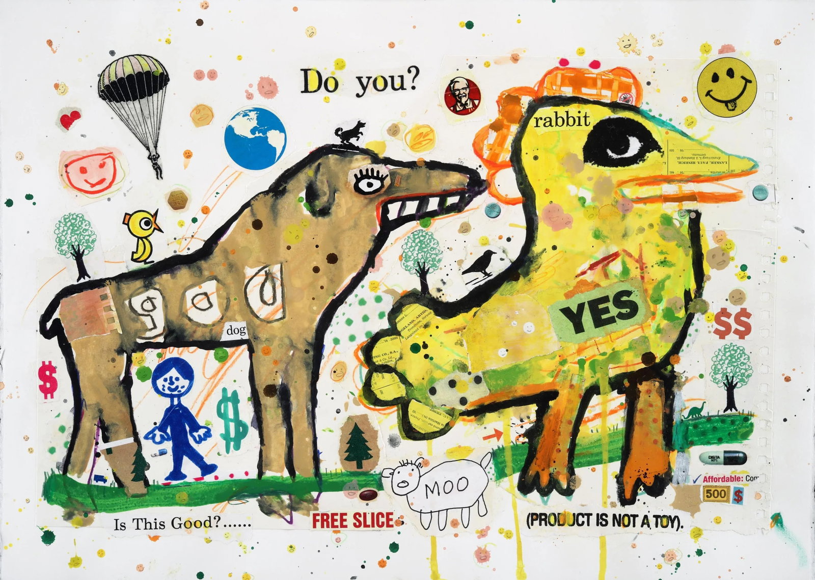 Beasts of Burden Original, Contempory Mixed Media Painting by Brian McDonald (1 of 4)