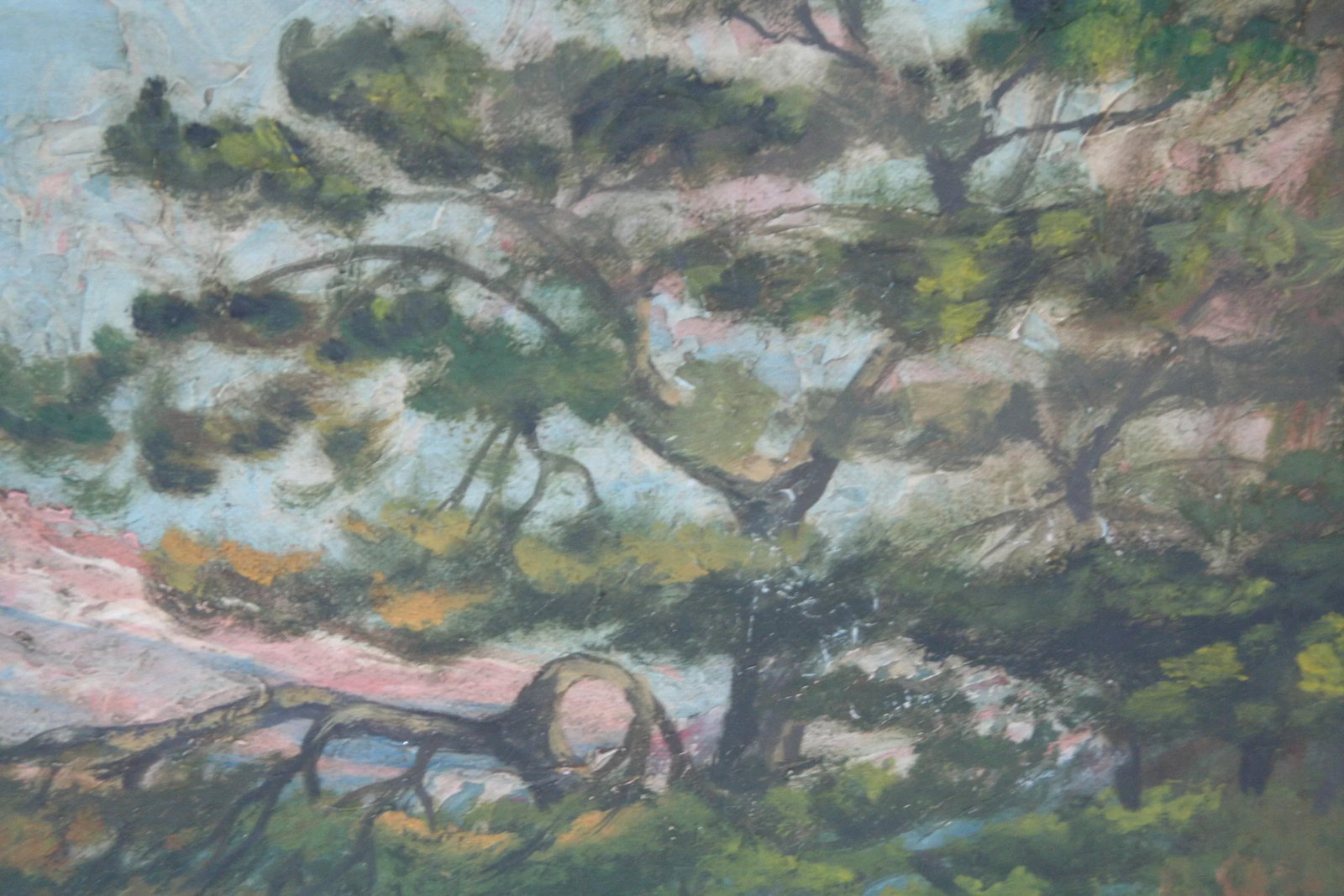 Italian Villa, Vintage Oil Painting - 4