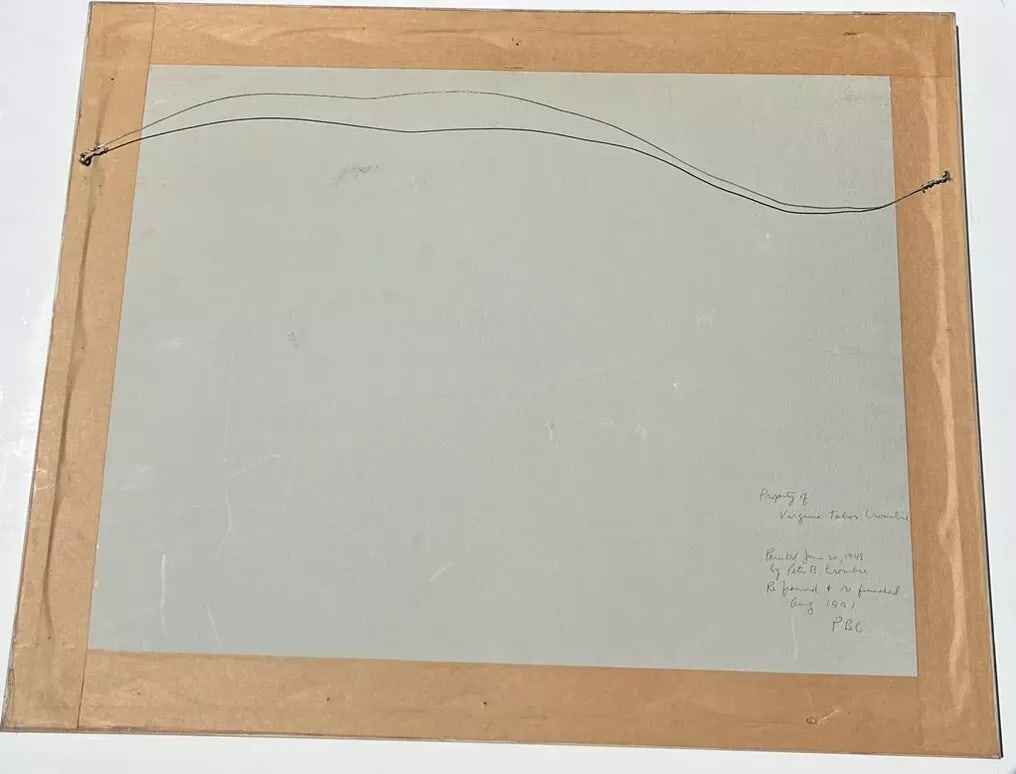 Watercolor Peter Crombie Signed Michigan Ave Bridge Chicago Skyline 1948 - 6