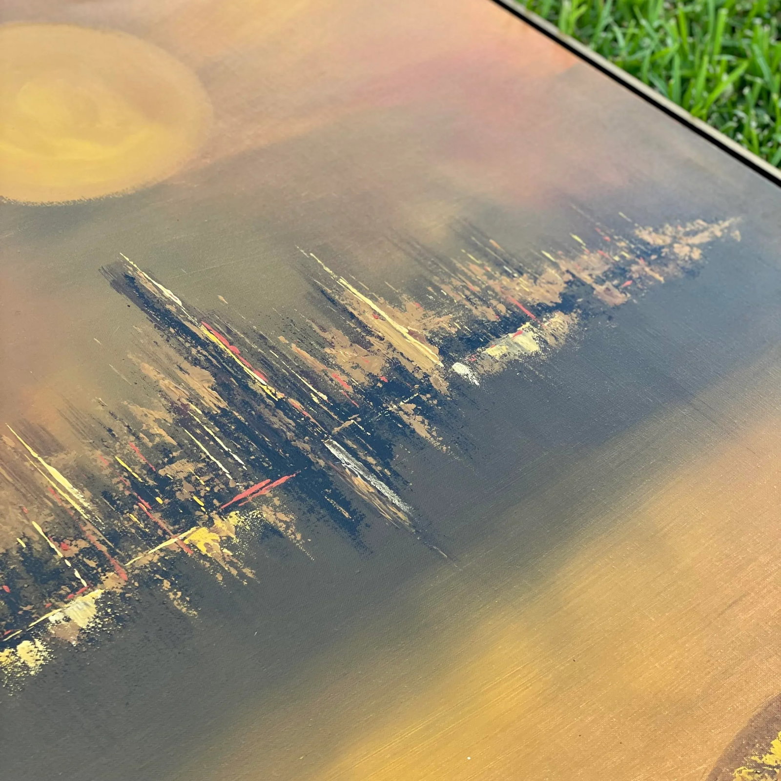 Mid 20th Century Cityscape Signed Painting - 4