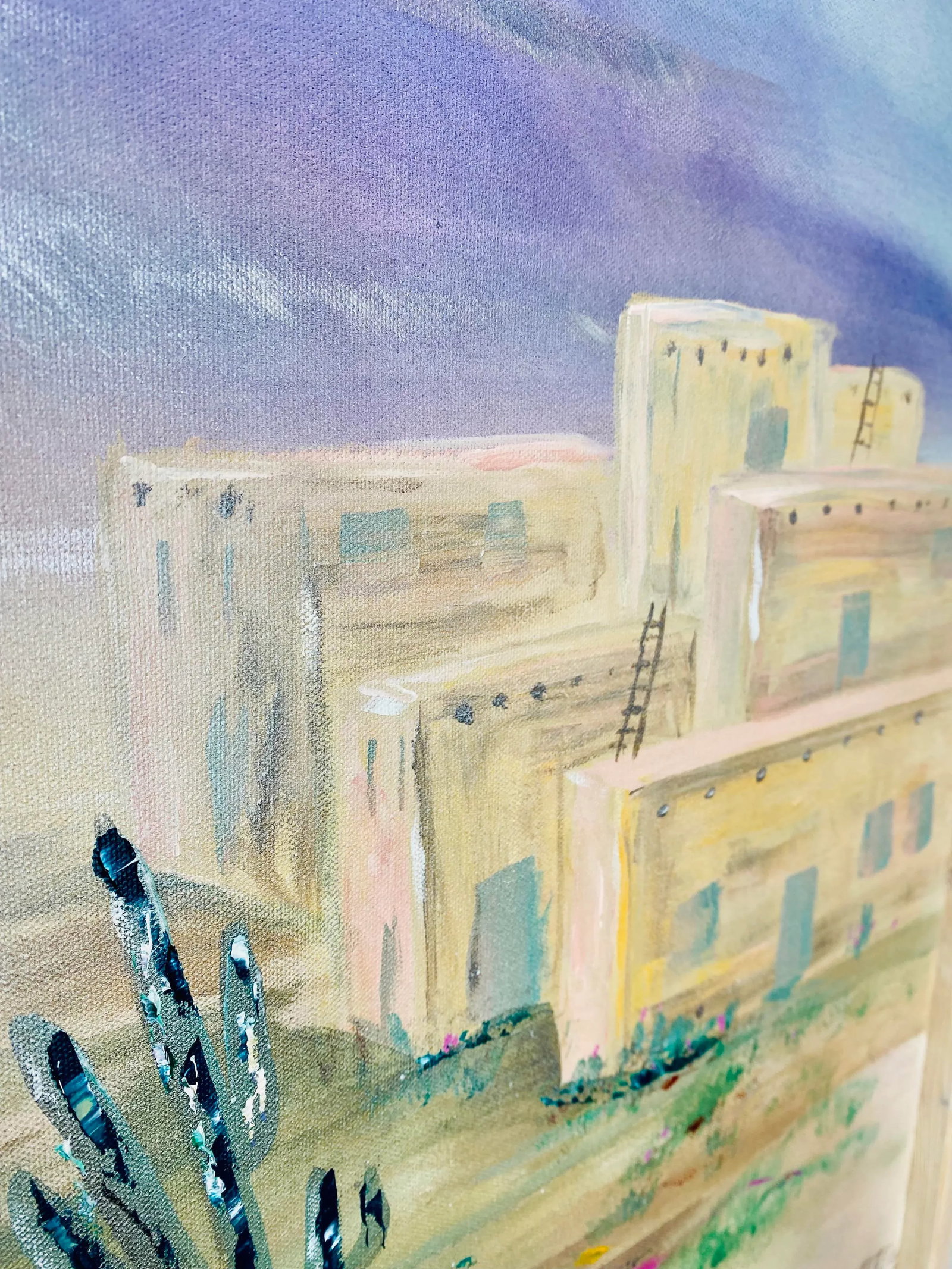 1990s Southwest Landscape Oil on Canvas Painting - 9