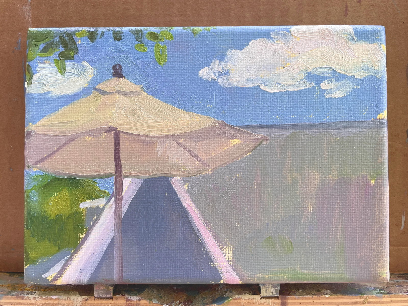 Summer Day Plein Air Oil Painting on Canvas by Michelle Farro - 2