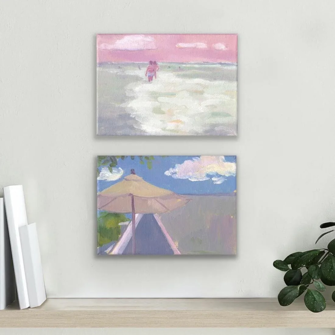 Summer Day Plein Air Oil Painting on Canvas by Michelle Farro - 3