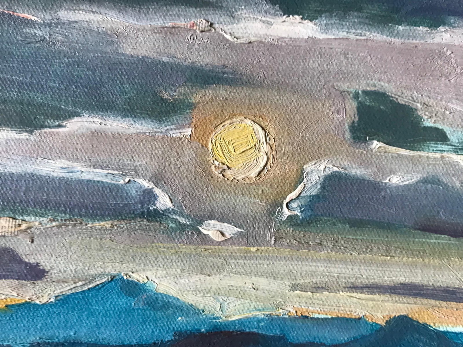 Arizona's Blaze: A Captivating Original Oil Landscape Painting by David Beynon Pena - 3