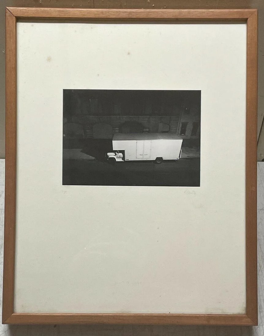 Original Frederich Cantor 'Truck at Night West 11th Street, New York' Photograph - 12