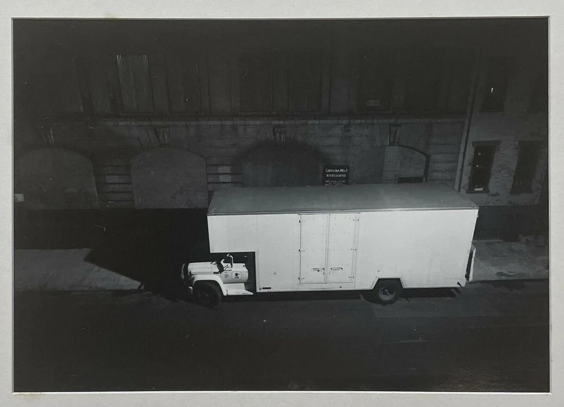Original Frederich Cantor 'Truck at Night West 11th Street, New York' Photograph - 13