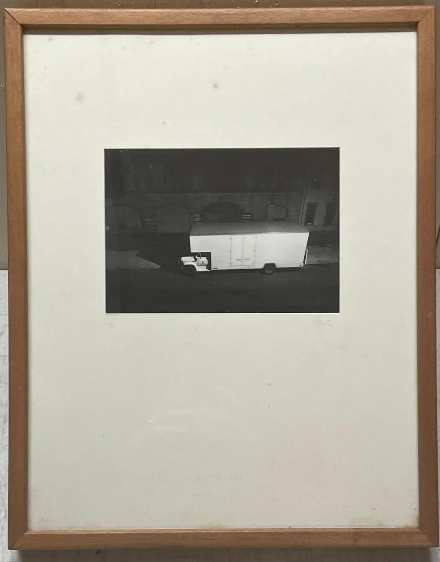 Original Frederich Cantor 'Truck at Night West 11th Street, New York' Photograph - 5