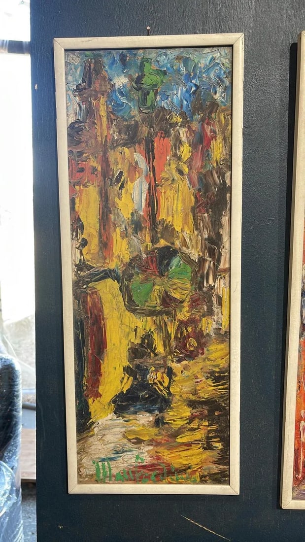 Mid-Century Florentine Oil on Board Painting - Italian Vintage Art - 2