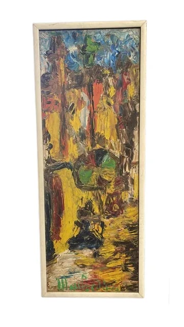 Mid-Century Florentine Oil on Board Painting - Italian Vintage Art - 3