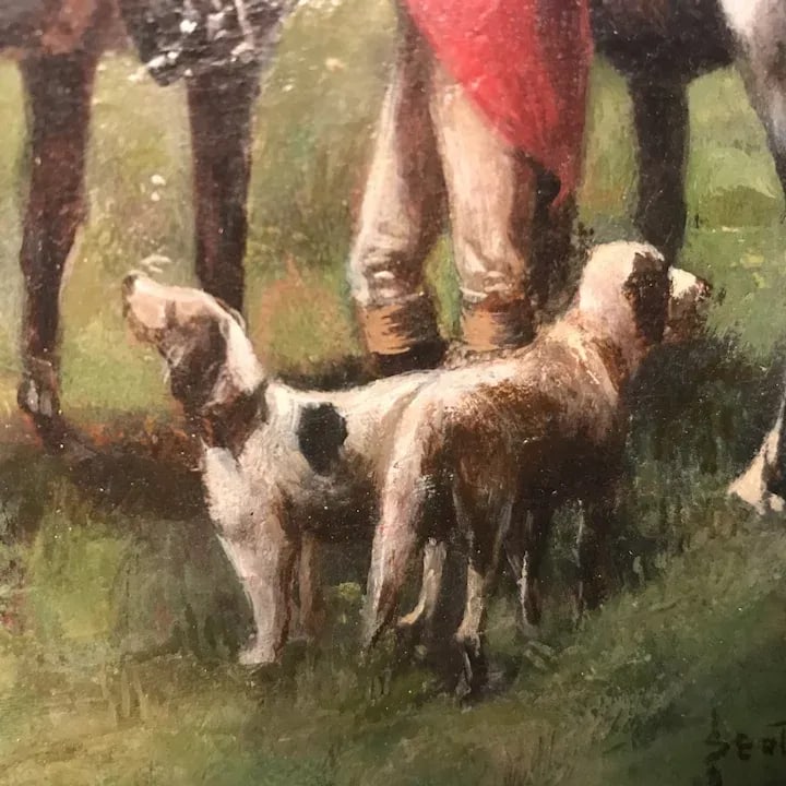 19th Century Scott Leighton Oil Painting - 4