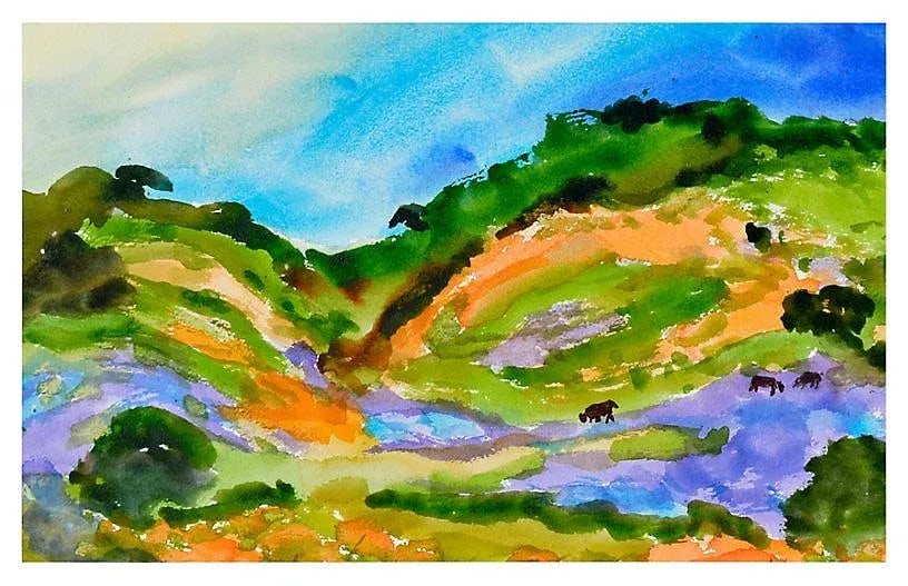 Grazing Cows in Carmel Valley - 3