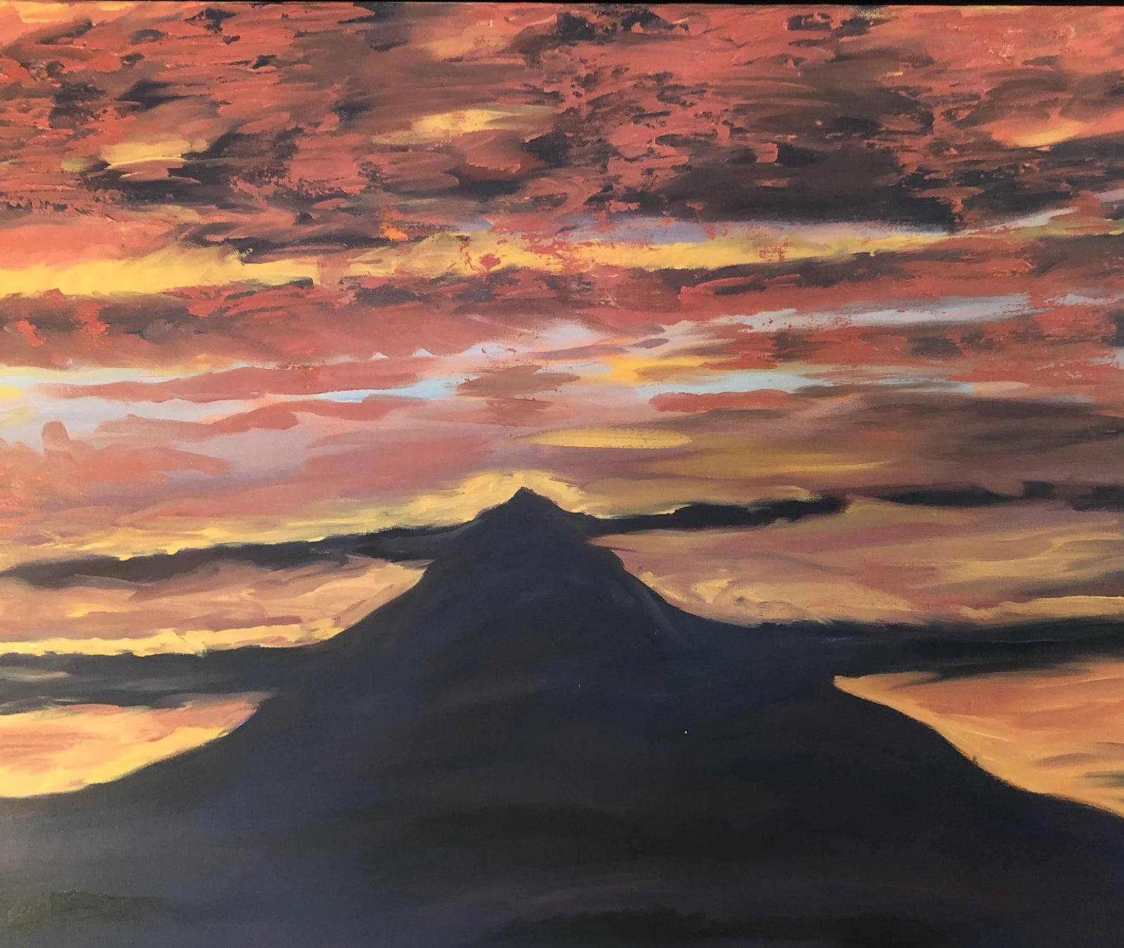 1988 Dan Jones Oil on Canvas Painting of "Daybreak: Portland, Oregon", Framed - 4