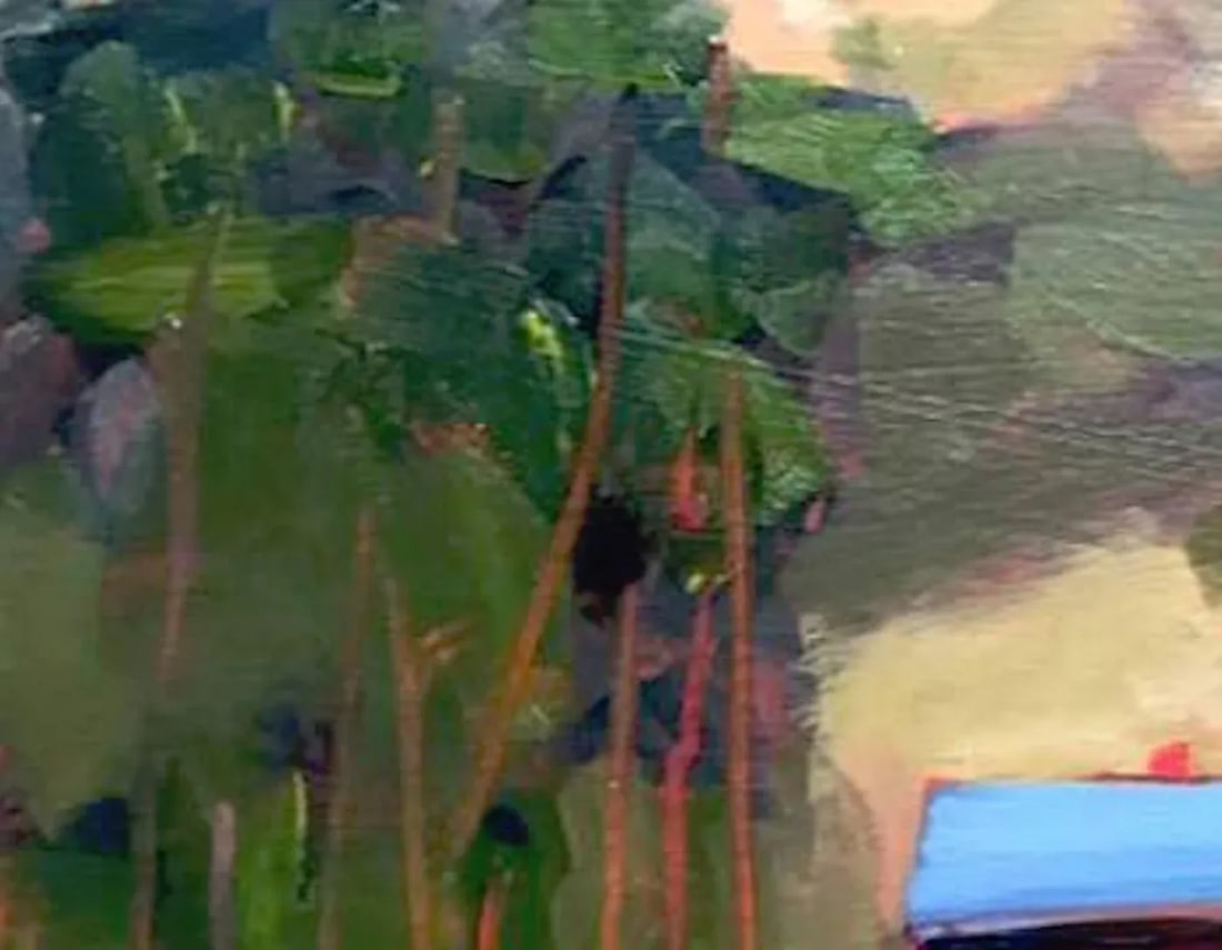 Contemporary Oil Painting Landscape, Bodega Bay Farm, Original Oil - 9