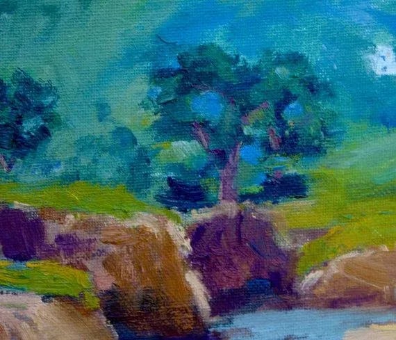 Modern Impressionist Coastal Seascape, Original Oil Painting - 4