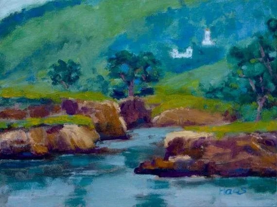Modern Impressionist Coastal Seascape, Original Oil Painting - 5