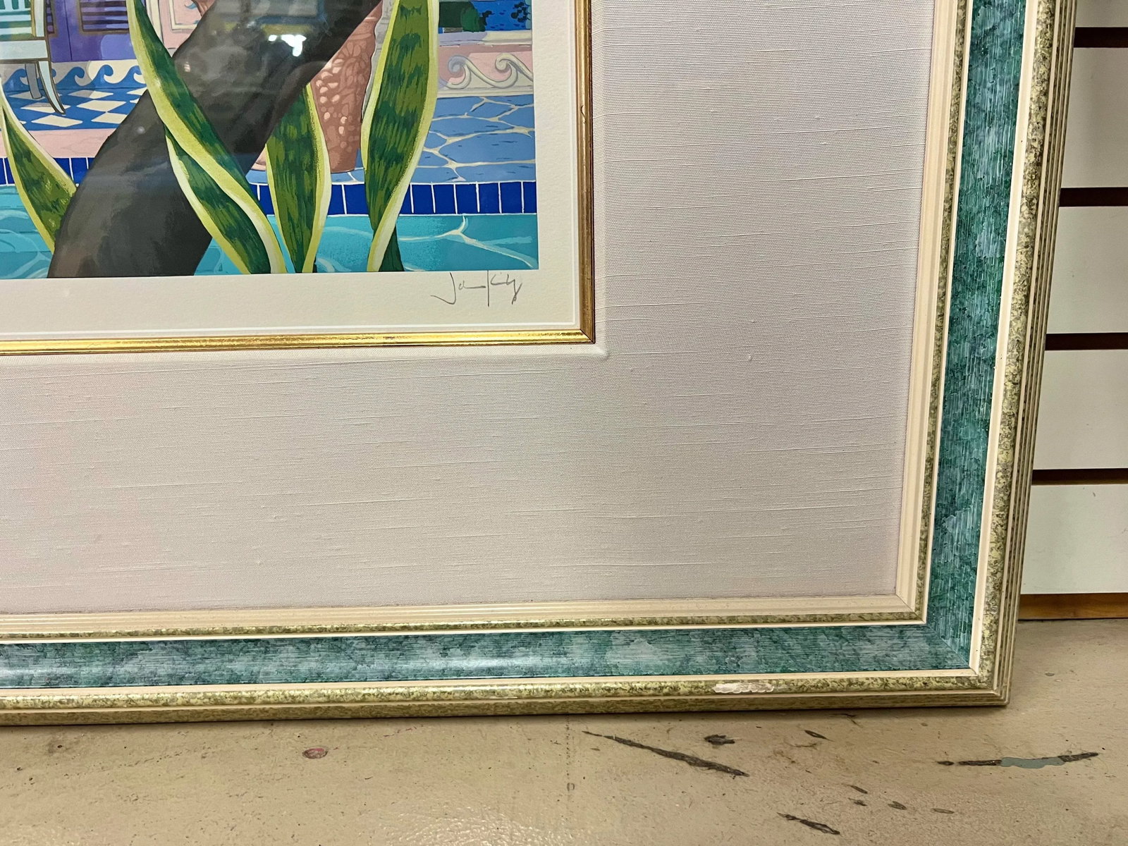 John Kiraly "Temple of Sun" Framed & Signed Whimsical Interior Scene Serigraph - 6