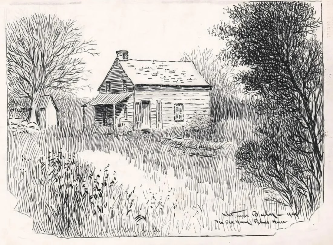 1929 Whitman Bailey Henry Palmer House Stamford Connecticut Drawing - 3