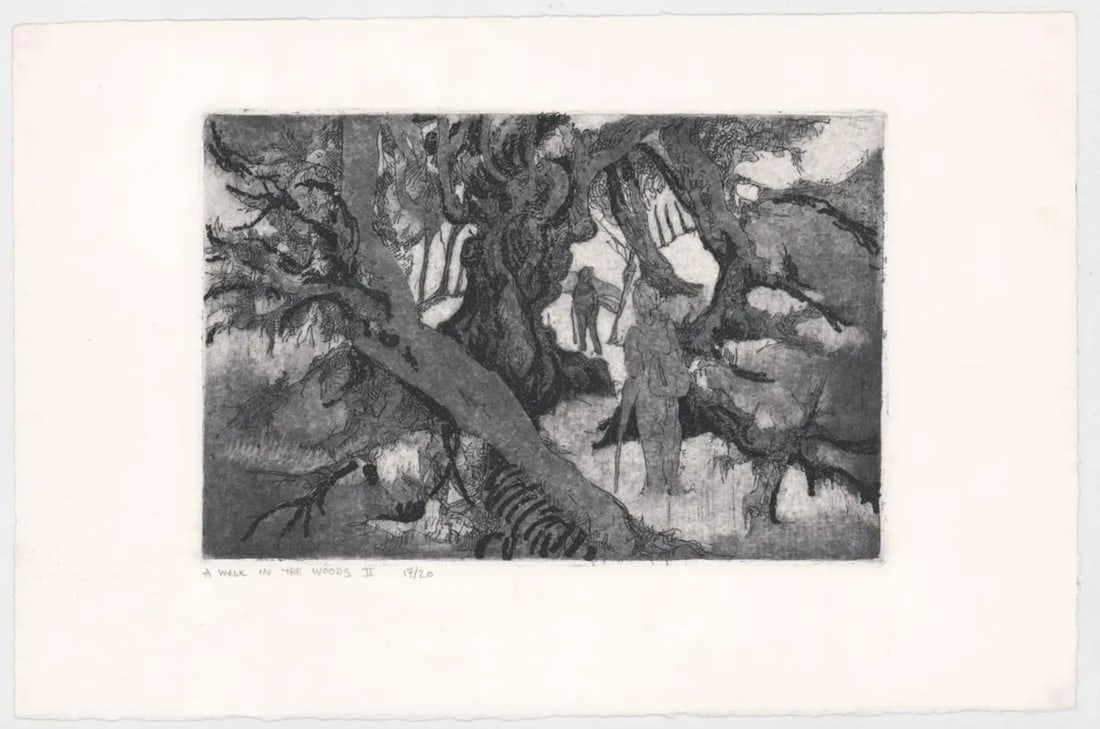 Walk in the Woods Etching With Aquatint - 2