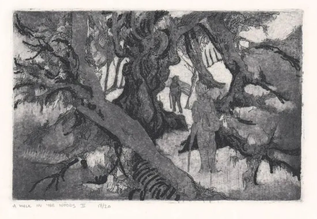 Walk in the Woods Etching With Aquatint - 3