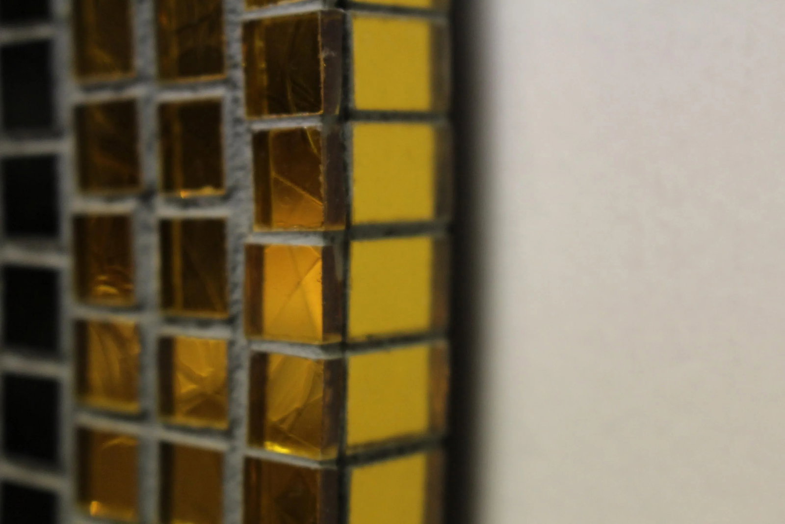 Custom Round Mosaic Tiger Skin Mirror - 6
