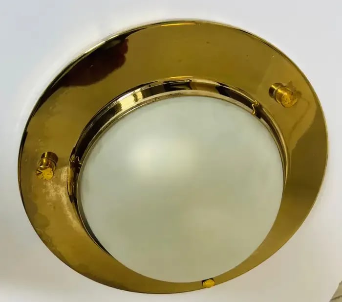 Azucena 1960 Nautical Italian Mid Century Flush Ceiling Light - 12