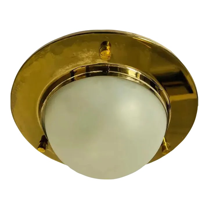Azucena 1960 Nautical Italian Mid Century Flush Ceiling Light (1 of 12)