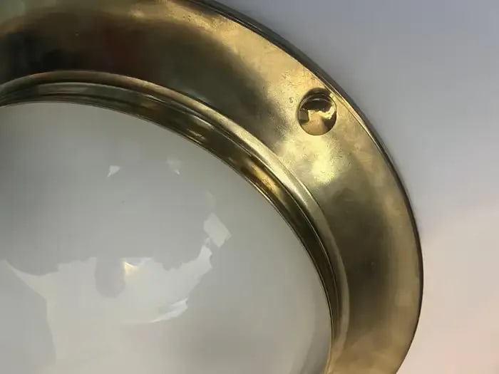 Azucena 1960 Nautical Italian Mid Century Flush Ceiling Light - 4