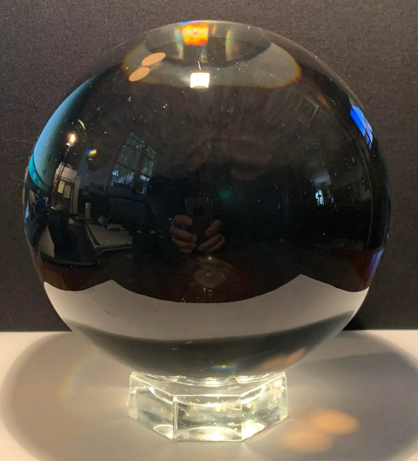 Mid 20th Century Baccarat Crystal Ball - 2