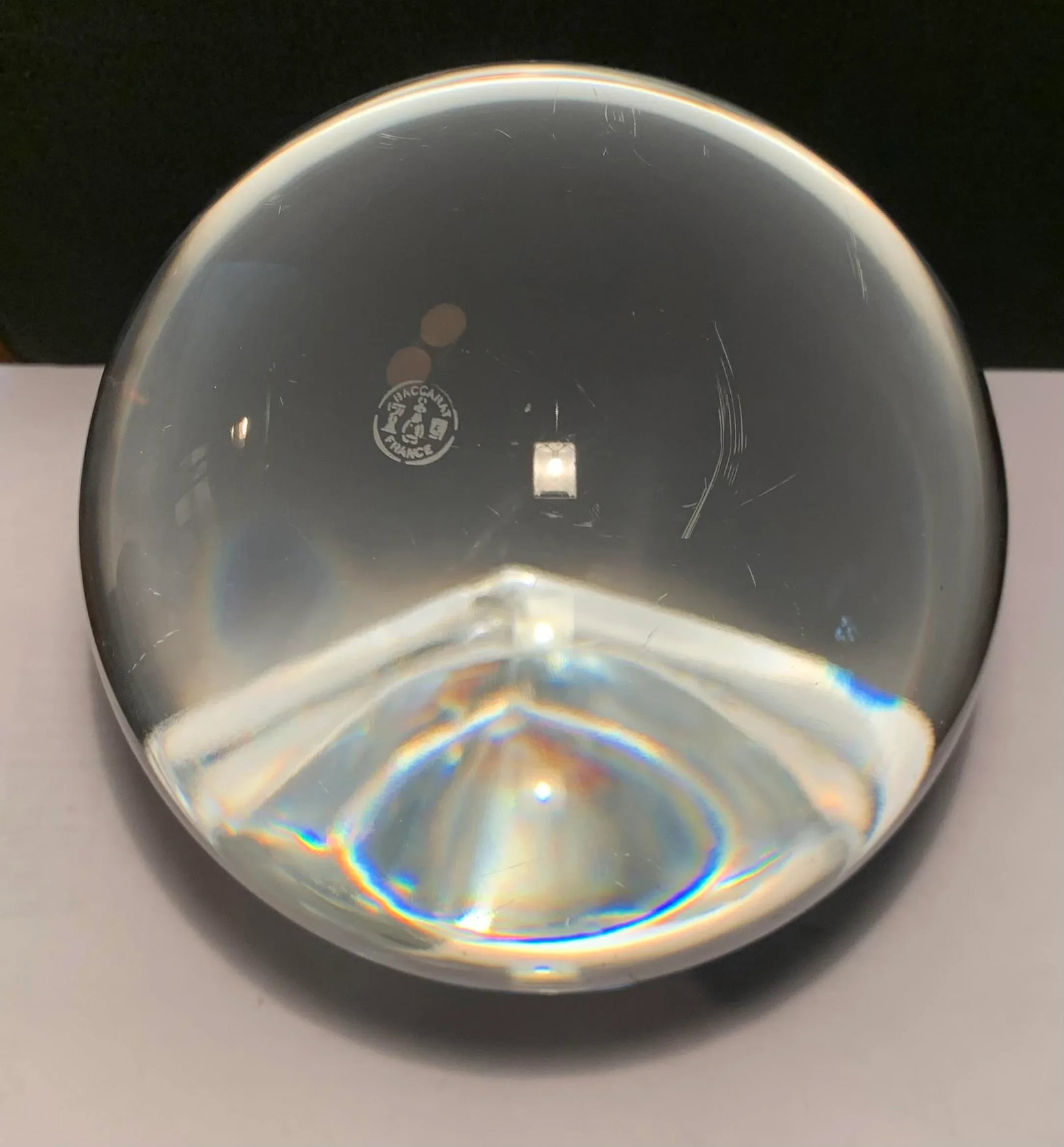 Mid 20th Century Baccarat Crystal Ball - 4