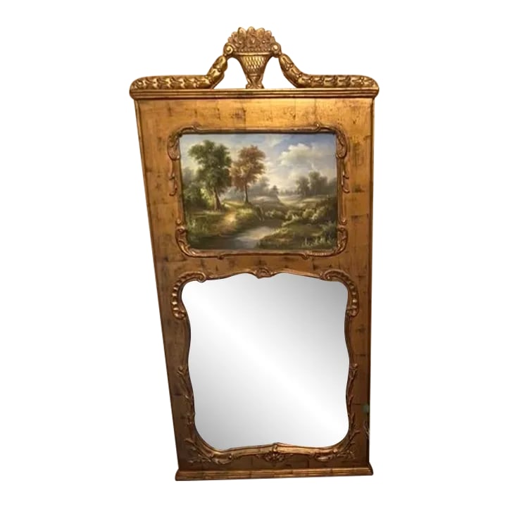 Late 19th Century Trumeau Mirror (1 of 3)
